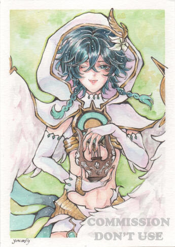 Full Busto com fundo floral